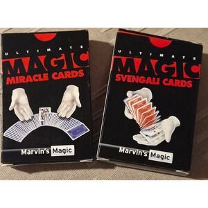Marvin's Magic Ultimate Svengali and Miracle Cards Trick Decks Set of 2‎ New